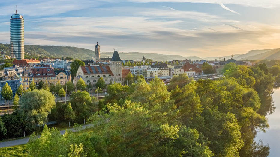 Skyline der Stadt Jena